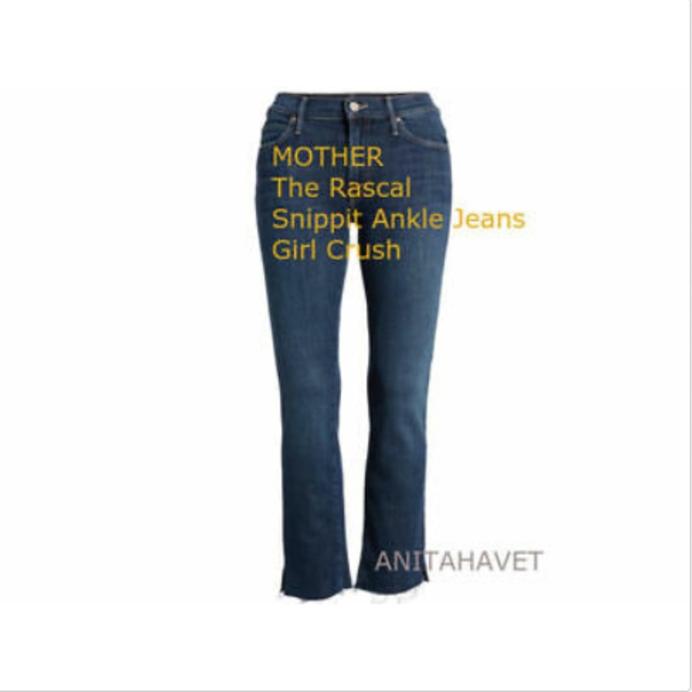 MOTHER The Rascal Snippit Ankle Jeans Girl Crush